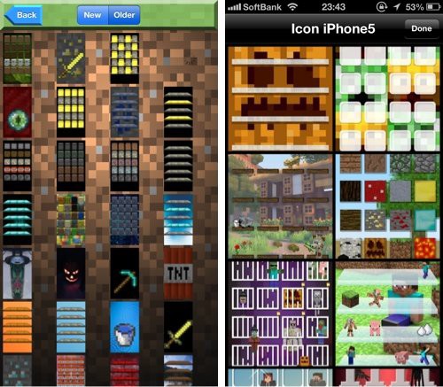 Minecraft Iphoneマイクラ仕様化計画3 Iphone用ならやはりシェルフが欲しい イケてるマイクラ壁紙アプリ２種 いろいろ保管庫