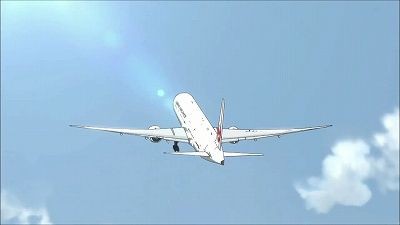 映画けいおん 舞台探訪 Jal777 300er機内 Pilgrimage 巡礼