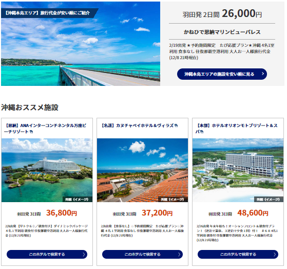 Anaツアータイムセールは12月12日まで 国内ツアー最大15 000円割引 ハワイツアー最大円割引 のクーポン配布中 Sfc修行 ときどき観光