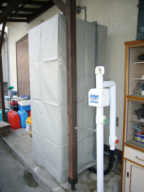 岡山市竜之口地区で Chuki電気温水器 取替 : エコキュート 岡山