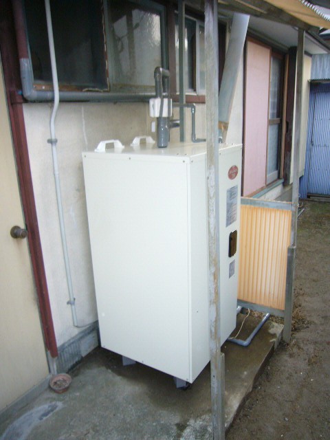 岡山市牧石地区で Chuki電気温水器 取替 : エコキュート 岡山 