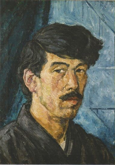 村長自画像　高さ7㎝ 中村屋サロン美術館「自身への眼差し 自画像展 Self-Portrait