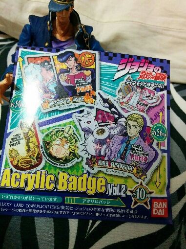 アニメイトで買ったジョジョ４部のアクリルバッジ 黒田のブログもどき