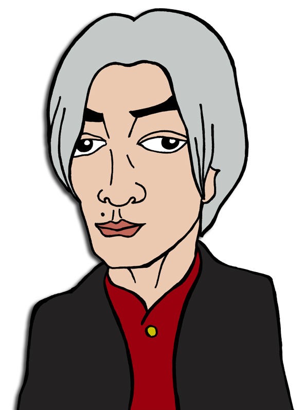 似顔絵 102 坂本龍一 ミッシーの有名人似顔絵館