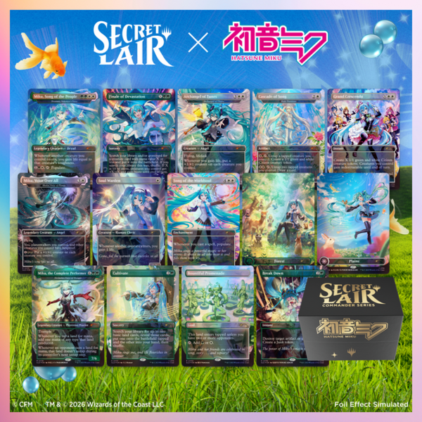 24時間限定】MTG 初音ミクコラボ商品が受注開始！抽選販売のサプライ