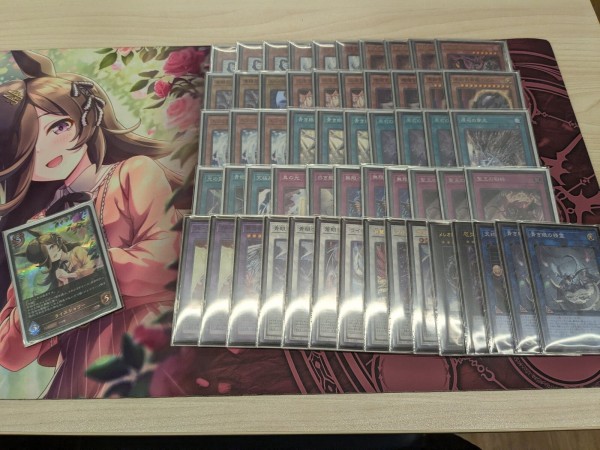 原石青眼大会優勝構築スリーブサイド付き