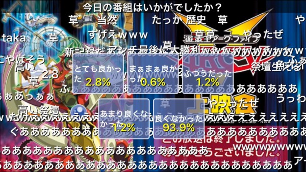 遊戯王アークファイブ 最終回のニコ生アンケート結果は 第148話 ペンデュラムが描く奇跡 がニコニコにて配信 遊戯とヴァンガード