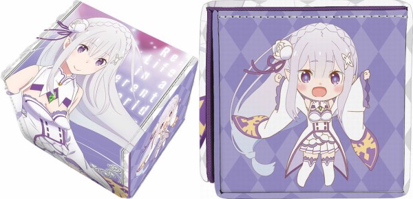 合皮製デッキケースＷ Re:ゼロから始める異世界生活 エミリア 合皮製デッキケースW Re：ゼロから始める異世界生活「エミリア