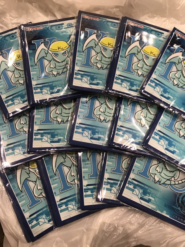 遊戯王 ちびブルーアイズ スリーブ実物画像 デュエリストカード