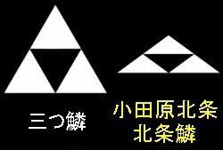 北条家の家紋 三つ鱗 と 北条鱗 鎌倉北条 後北条 戦国五北条