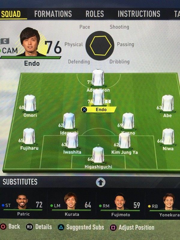 Fifa17 Beta ガンバ大阪スタメンの総合値 遠藤選手の顔や顔作成機能など Kuma16 スクショ メモ帳 置き場 Fifa17 Beta ガンバ大阪スタメンの総合値 遠藤選手の顔や顔作成機能など Kuma16 スクショ メモ帳 置き場