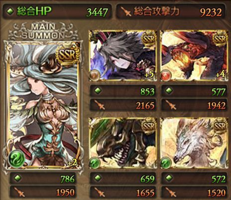 グラブル 守畏禍 スイカ Hell戦 特殊行動2つとも完封 のクリアオール編成 アナトあり くまのゲームblog グラブル奮闘中