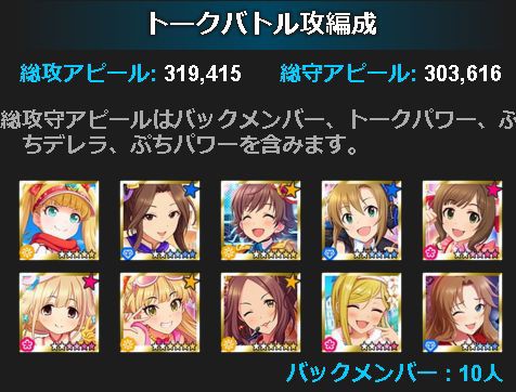 デレマス チーム対抗トークバトルショー ウィンターsp は早速メアリー コクランがイベント特効 くまのゲームblog グラブル奮闘中