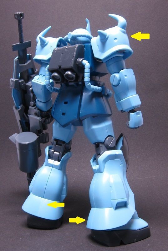 1 144 Hguc グフカスタム 製作 1 顔改修 Kumakinoのブログ