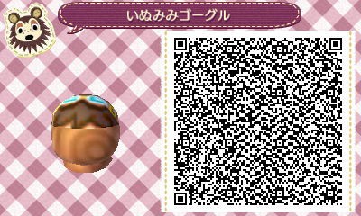 とび森proデザイン 犬耳ゴーグル きりのマイデザイン保管庫