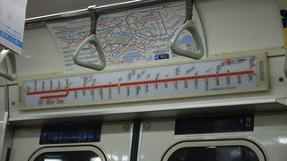 東京メトロ02系 マップ式車内表示器の路線図パネル : always ─永遠を
