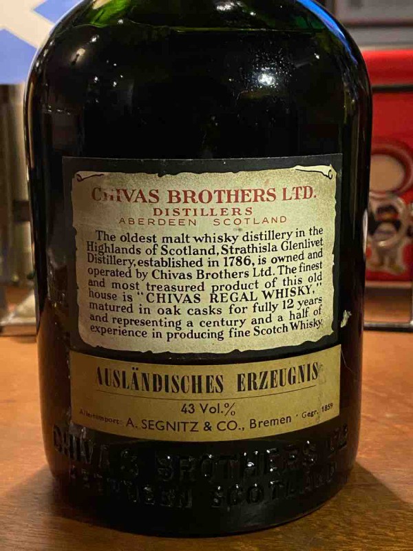 シーバスリーガル　1950年代流通品 760mL シーバスリーガル 12年 1950年代流通 43% : くりりんのウイスキー置場