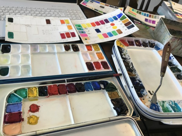 透明水彩パレットを整理する！！【I organized my palette.】 : 水彩的