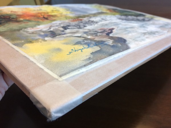 軽くて便利 段ボール画板 プラスチック段ボール画板 水彩的生活kurokawaの透明水彩画