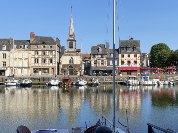 真作 フランス オンフルール港 東光一 斉藤要 オンフルールの港 フランス 絵画 風景画 インテリア 油絵