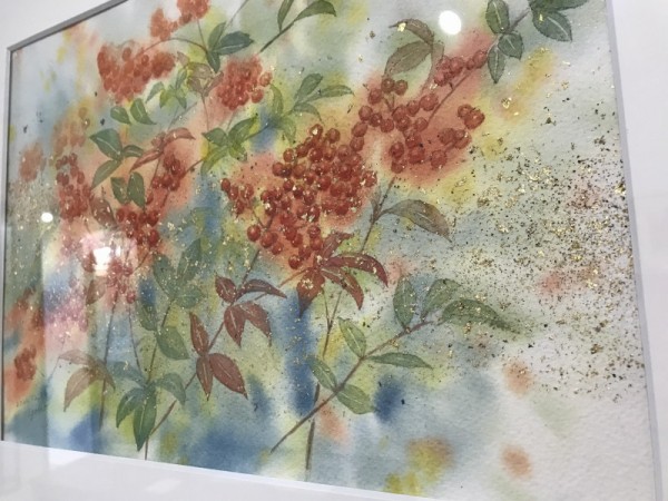 【水彩画】作者、題名とも不明 最近は「ランプライト」と「ホワイトワトソン」が一押しと思う