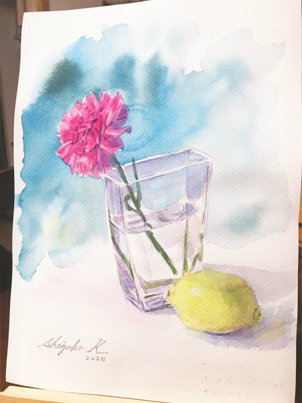 夢中なことが一つあると I Am Into Watercolor Painting 水彩的生活kurokawaの透明水彩画