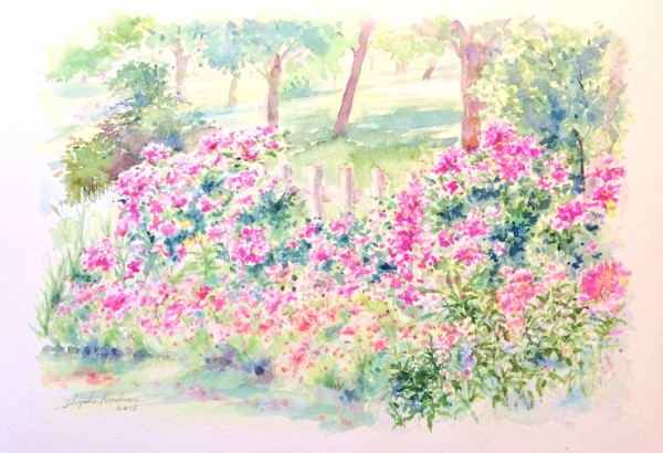 透明水彩画「淡路島の風景（淡路島公園）」衝動買いしたアルシュ