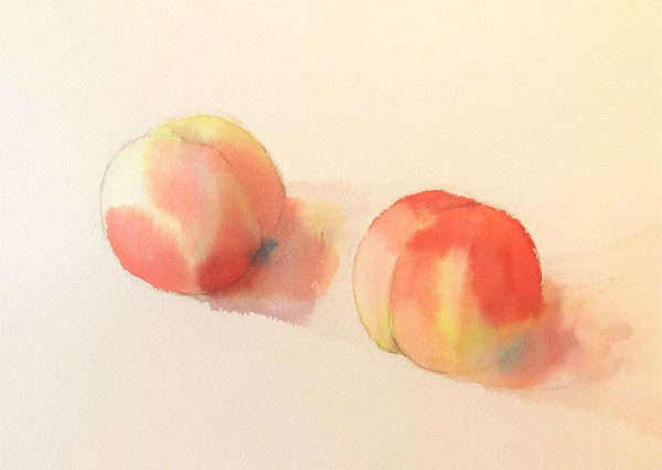 絵画　桃 🍑【初心者向け！】 桃を描くことができる！🍑【For beginners