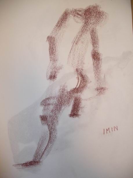 裸婦画　絵画　パステル画 裸婦画 絵画 パステル画