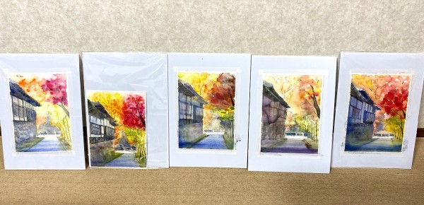 水彩画　印象17  F8号 水彩画印象17 F8号