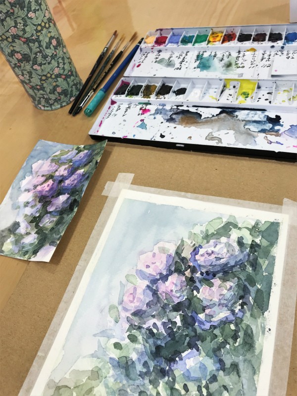 軽くて便利 段ボール画板 プラスチック段ボール画板 水彩的生活kurokawaの透明水彩画