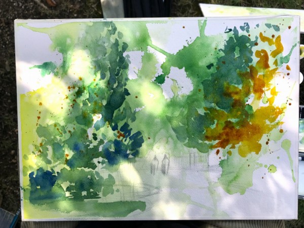 利尻、礼文島、稚内の透明水彩画。18×26㎝。 利尻、礼文島、稚内の透明水彩画。18×26㎝。 利尻、礼文島、稚内の