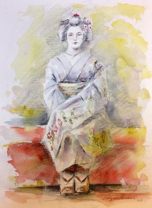 雪峰　日本画　美人画　舞妓　水彩画　美術　芸術 m14325861860_1.jpg?1692183821