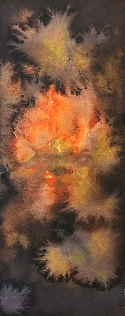 透明水彩画 線香花火 松葉 を描きました 水彩的生活kurokawaの透明水彩画