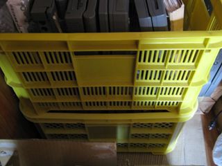 収穫コンテナ活用 最近はカラフル Jo2kvb移動運用記録