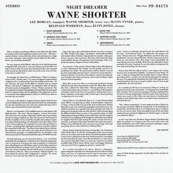 Night Dreamer / Wayne Shorter : 雨の日だからジャズでも勉強しよう