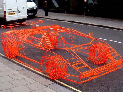 思わず自分の目を疑いそうな実物版ワイヤーフレームの車 : らばQ