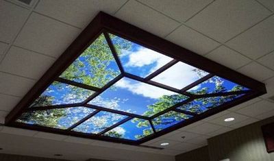 青空が映し出された天井 らばq