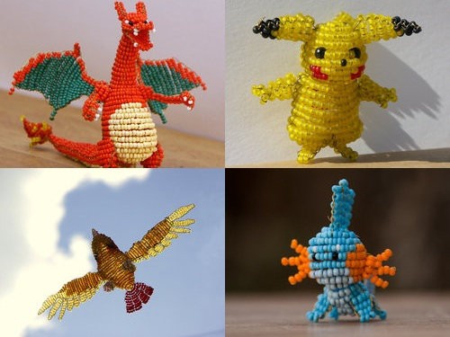 ドイツ人がビーズで作ったポケモンのフィギュアいろいろ らばq