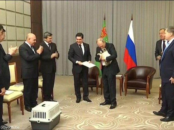 プーチン大統領でさえ 犬の正しい抱き方は知っている らばq