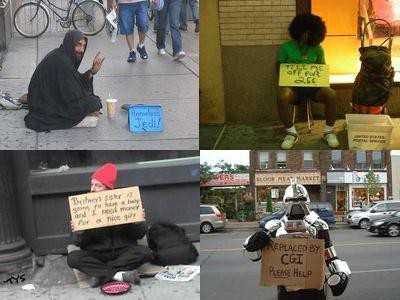 思わずクスと笑ってしまうホームレスの看板いろいろ らばq