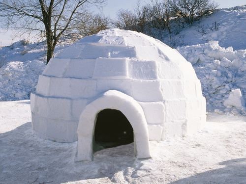 ステンドグラスのように美しい エスキモーの住居イグルーを作ってみたよ らばq