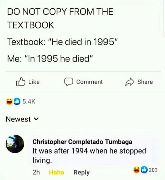 教科書の丸写しはダメと言われたときに 自分はこんな言い換えしかできなかった みんなの回答いろいろ らばq