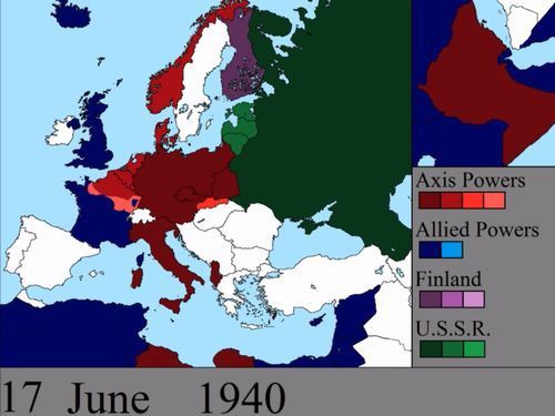 面白いようにわかる 第二次世界大戦のヨーロッパ領土がどう変動したのかビジュアル化 動画 らばq