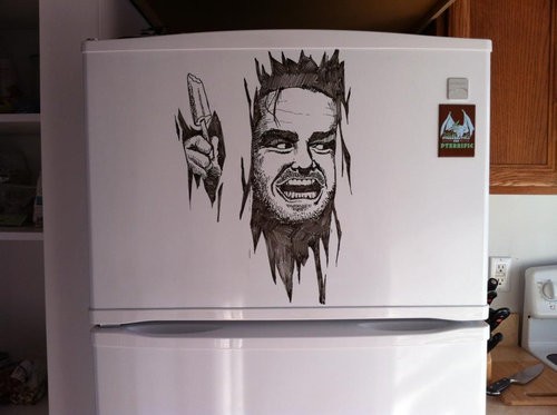 消すのがもったいない 冷蔵庫をホワイトボードのように落書きするアートの写真いろいろ らばq