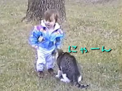 にゃーん 猫に愛されすぎちゃった女の子 動画 らばq