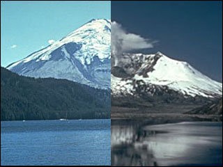 大噴火によって激変してしまった セント ヘレンズ山 のビフォー アフター写真 らばq