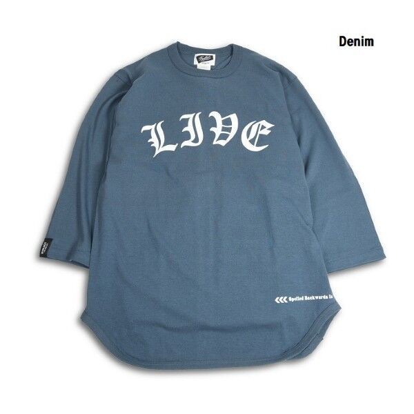 トップス EVILACT Backwards 3/4 sleeveBaseball T's EVILACT 