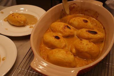 ル コルドン ブルー フランス料理中級 リヨン風ソーセージ スズキのクネル ナンチュア風ソース 栗のパヌケ リヨン風 夢はいつか叶う まいにち フランス料理の勉強