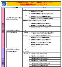 業務チェックリスト 1 改正労働基準法チェックリスト 日本人事労務コンサルタントグループ スタッフブログ